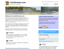 Tablet Screenshot of micktruman.com
